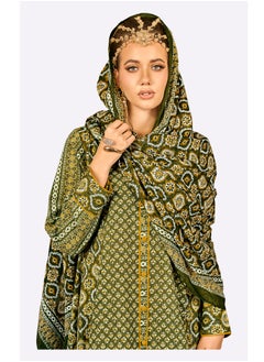 SARA Sara Lattice Style Design Print Jalabiya  - Image 4