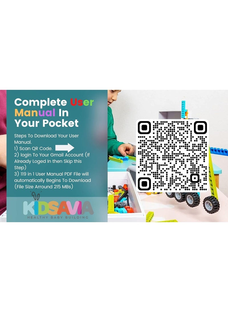 كيدزافيا لعبة بناء جذعية 119 في 1 - مجموعة بناء التكنولوجيا التعليمية للعلوم الكهربائية 319 قطعة، ألعاب للأطفال من سن 6 إلى 10 سنوات، مشروع بناء تعليمي جذعي للأطفال الأولاد والبنات - Image 3