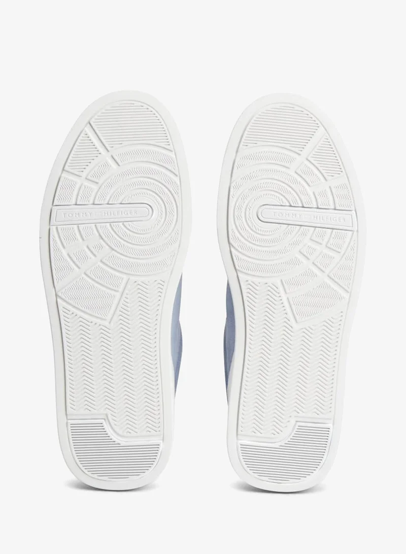 Tommy Hilfiger Brisk Blue Suede Court Trainers for Men | Best Price UAE