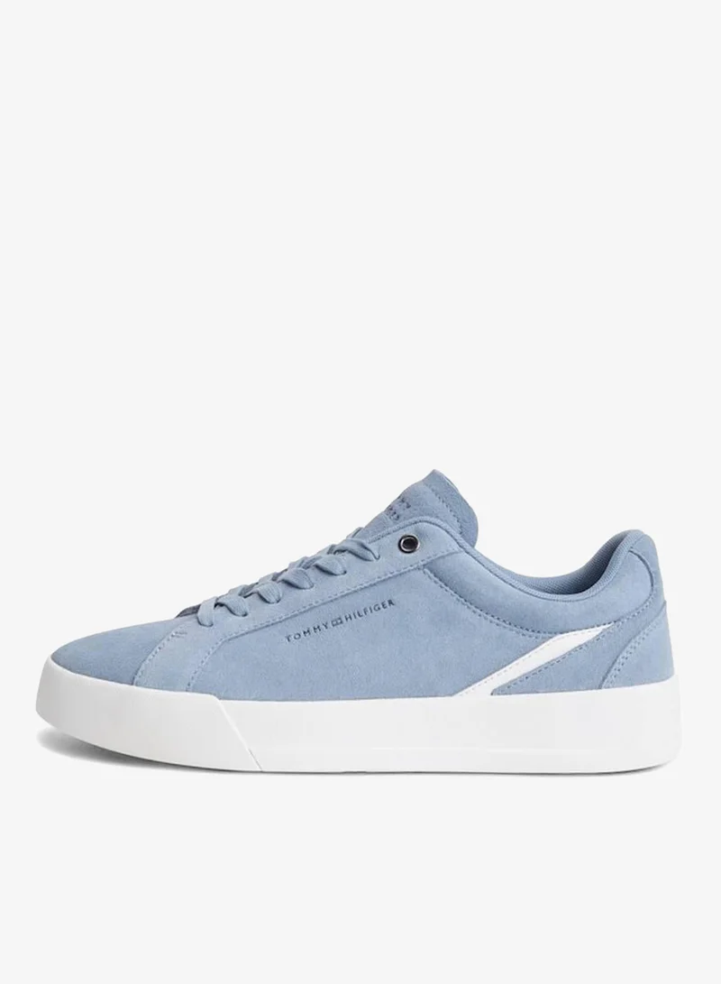 Tommy Hilfiger Brisk Blue Suede Court Trainers for Men | Best Price UAE