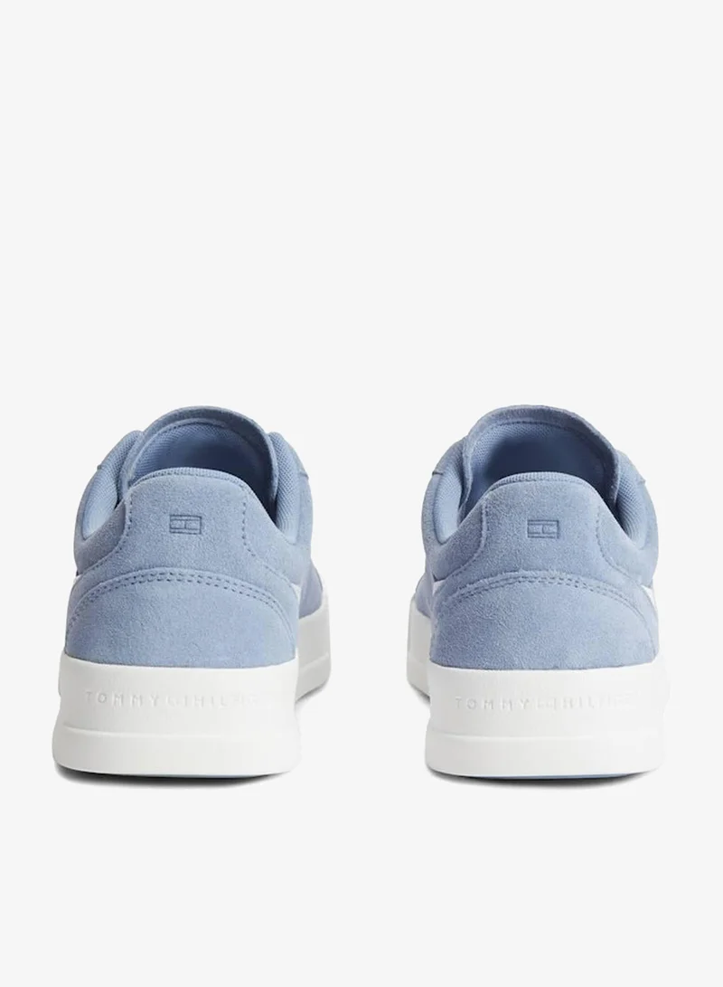 Tommy Hilfiger Brisk Blue Suede Court Trainers for Men | Best Price UAE