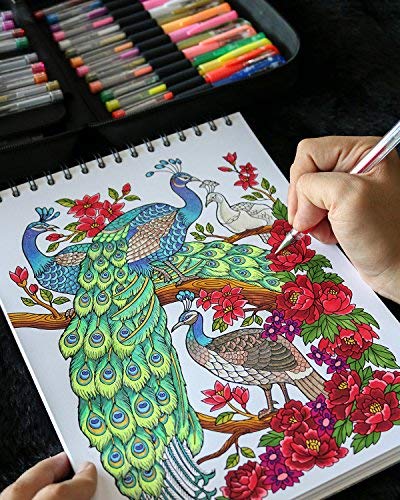 ColorIt مجموعة أقلام جل ColorIt للتلوين للبالغين – 192 قطعة مع 12 معدني، 12 نيون، 72 قلم جل لامع، حبر ممتاز و 96 إعادة تعبئة للفنون، المجلات، الحرف، كتب التلوين للبالغين والمشاريع الإبداعية - Image 3