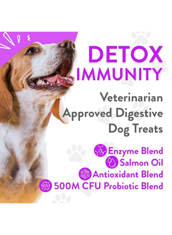 Dog Probiotics & Digestive Enzymes  Organic Dog Immune Supplement With Protein, Multivitamin & Omega 3 Fish Oil For Dogs  Made In Usa  Dog Allergy Relief  Canine Probiotic  90 Chews