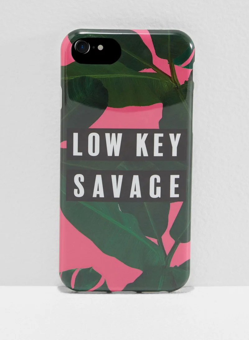 Pink Cactus Low Key Savage iPhone 6/7/8 Hybrid Case