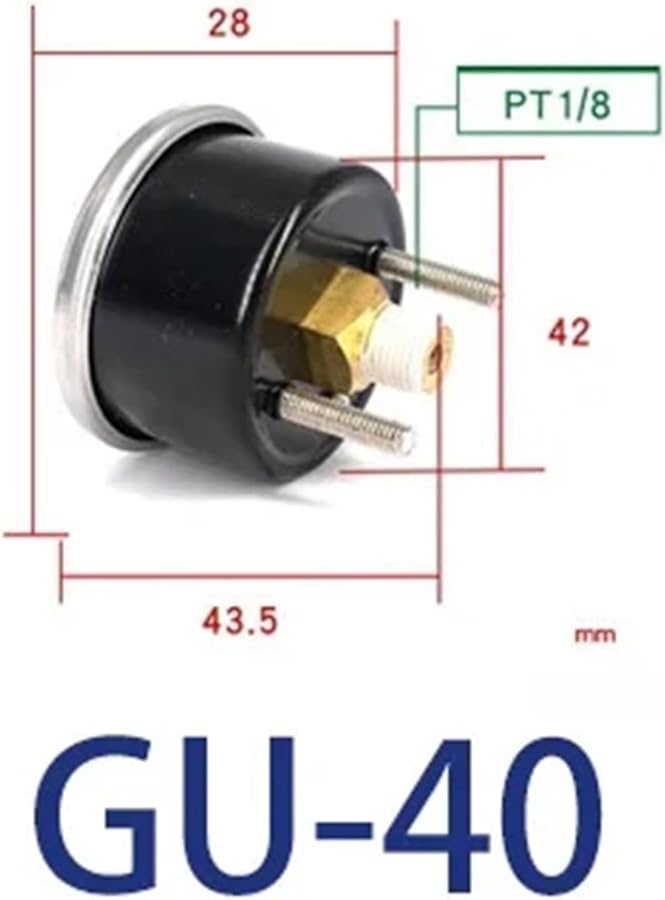 مقياس ضغط الهواء عالي الدقة GU 40 مع مرشح GS GF GU40 50 60 - Image 3