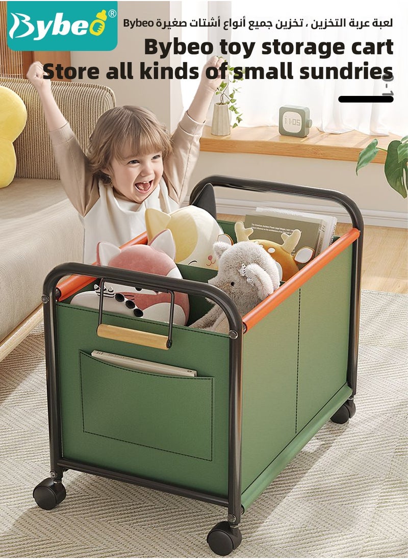 Bybeo Toy Storage Organizer, Toys Storage Box with Wheels, Toy Chest Storage Basket for Kids, Children Toy Container with Durable Handles for Nursery, Living Room, Playroom, Bedroom, Large Capacity  - Image 2