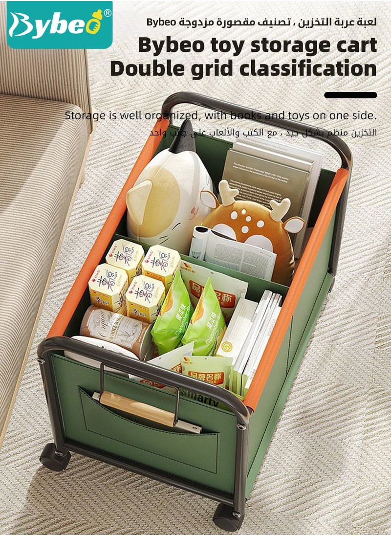 Bybeo Toy Storage Organizer, Toys Storage Box with Wheels, Toy Chest Storage Basket for Kids, Children Toy Container with Durable Handles for Nursery, Living Room, Playroom, Bedroom, Large Capacity  - Image 5