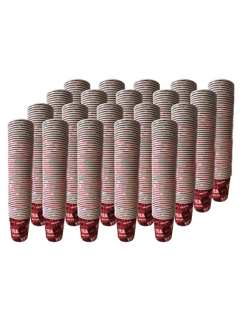 Paper Cups 6.5oz - Disposable Eco-Friendly Hot & Cold Drink Cups | 1000pcs | Ideal for Coffee, Tea, Parties, Offices & Catering Use - Image 1