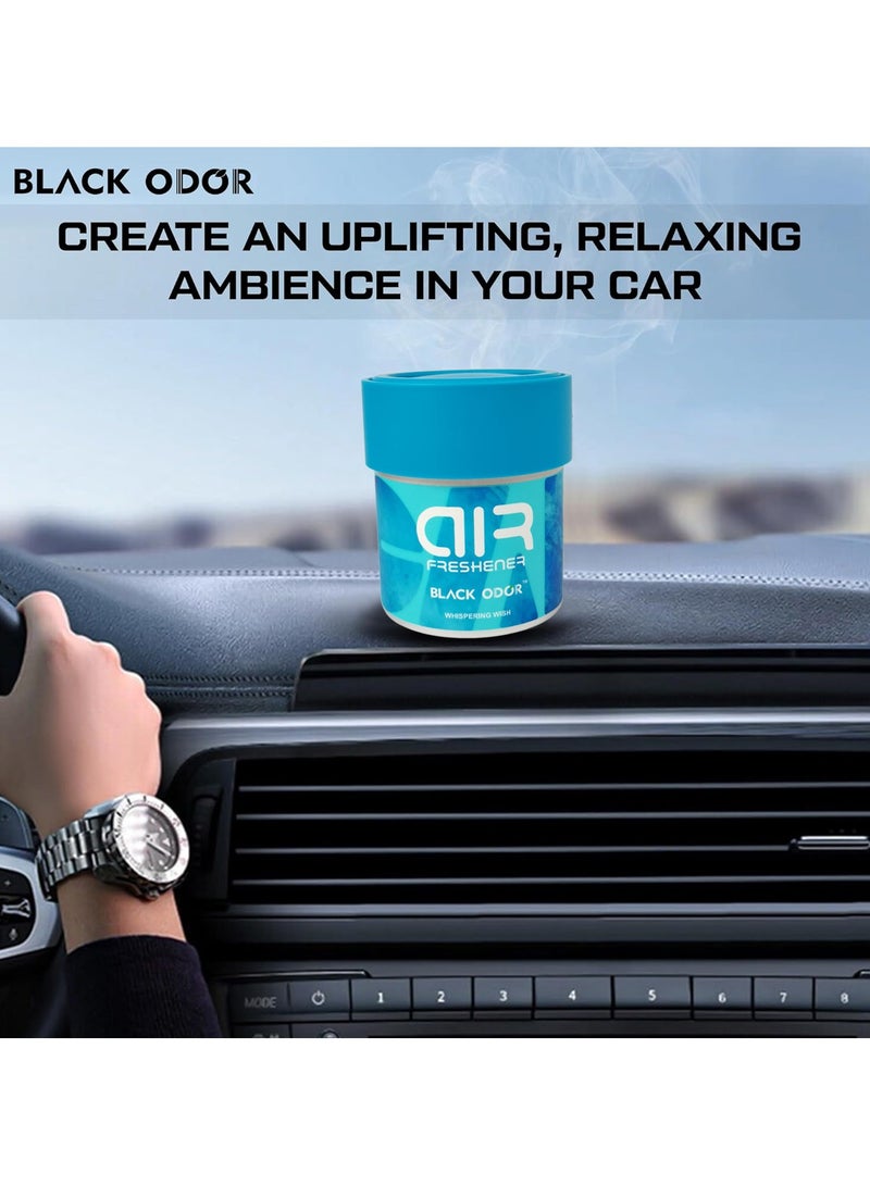 Generic Black Odor Long Lasting Gel air freshner 80g High Quality freshner Home and Car WHISPERING WISH BO-22  - Image 5