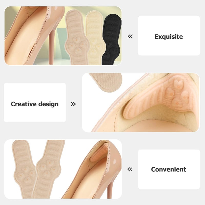 Self Adhesive Heel Grips Pads 6Pcs Anti Slip Cushion Inserts For High Heel Shoes Prevent Blisters - Image 4