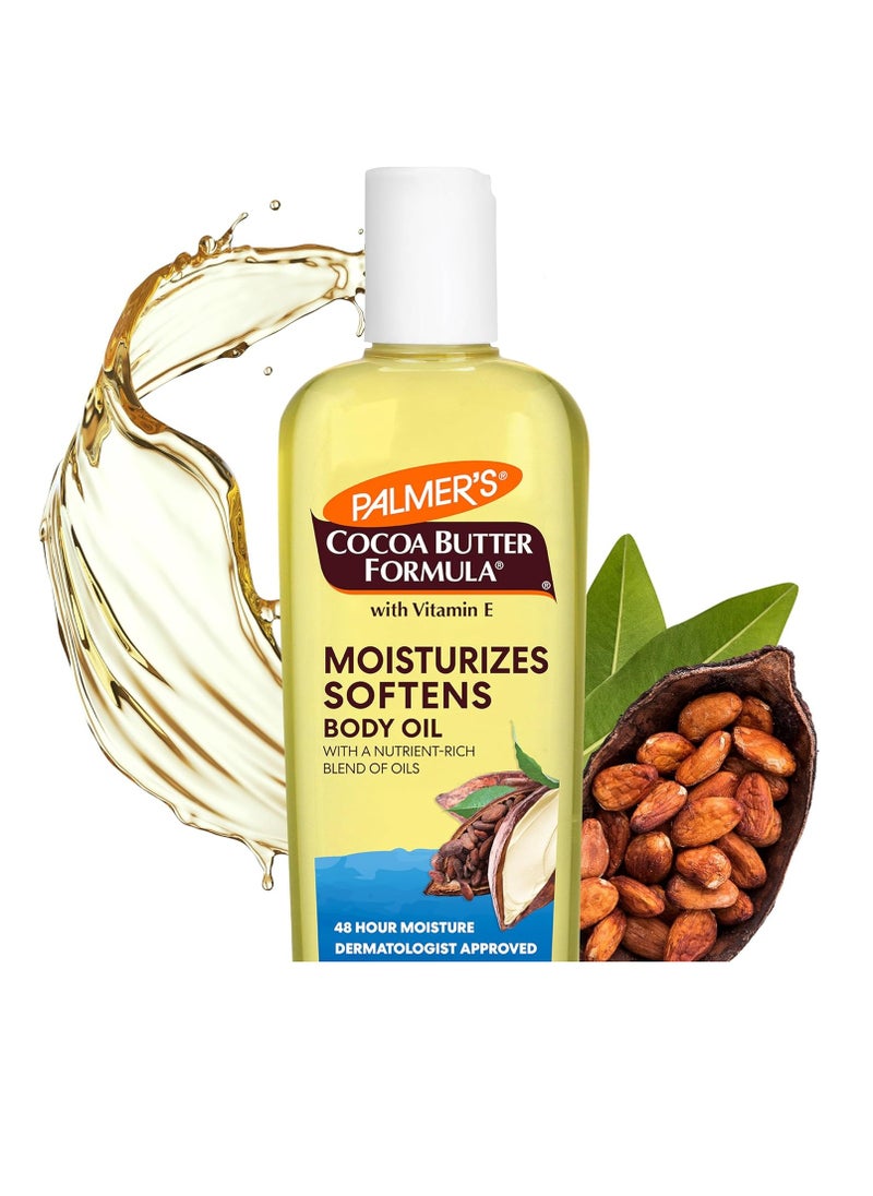 PALMER'S - Palmer's Cocoa Butter Moisturizing Body Oil with Vitamin E, Radiant Looking Glow and Skin Hydration, Instant Absorption, Bath, Body and Shower, 8.5 Ounces - Image 1