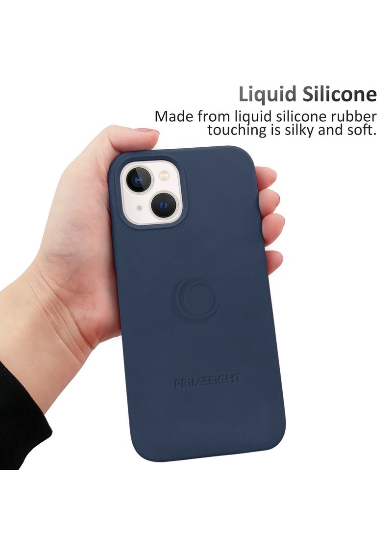 PRIMEEIGHT - iPhone 15 Case 6.1 Inch Shockproof Curved Edges Apple iphone 15 Case Anti Scratch iphone 15 Protective Case BLUE - Image 1