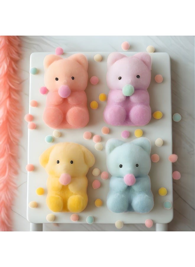 DAT Cute Pastel Animal Squishy Stress Relief Toy - Soft & Fun Decompression Squeeze Toy for Stress Relief & Relaxation | Available in Multiple Colors - Image 4