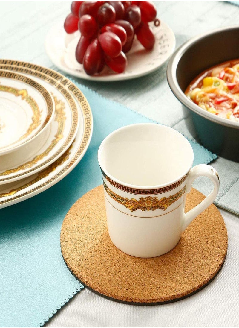 GGOOT - Round Cork Mat | 12in Flower Pot Cork Pad, Waterproof ? Absorbent Plant Saucer - Round Cork Pads for Plants, Flowerpots, Dishes, Glasses, DIY Crafts Supplies - Image 1