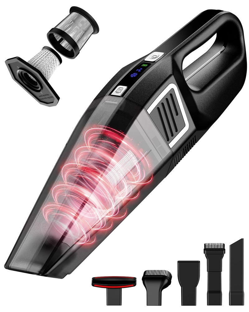 Evekas Handheld Vacuum Cordless 9000PA Strong Suction 2 Suction Modes Fast TypeC Charging Lightweight Portable Car Vacuum Cleaner for Home Pet Office - Image 2