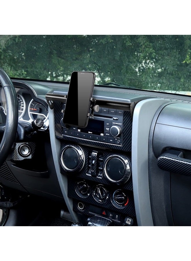 JeCar Rugged Heavy Duty Dash Bar Phone Holder, Dashboard Cell Phone Mount for 2007-2010 Jeep Wrangler JK & Unlimited - Image 3