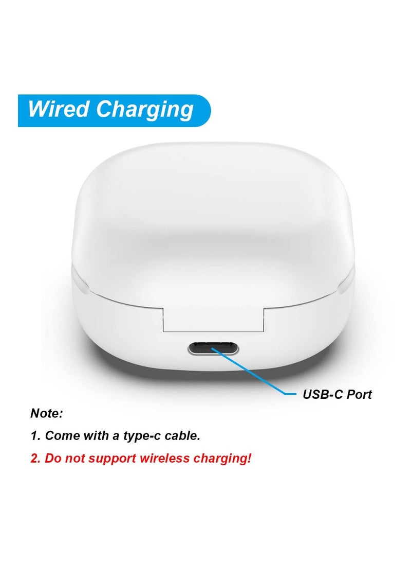Wired Charging Case for Samsung Galaxy Buds Live, Replacement Charger Dock Station, White Cover for Bluetooth Earbuds - Image 4