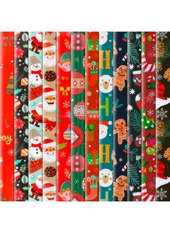 12Pack Folded Large Sheets Of Christmas Wrapping Paper Traditional Gift Wrap, Christmas Decoration,Xmas Festive Designs- Kids Snowman, Santa, Christmas Tree, Snowflake, Reindeer, 74 X 51Cm - pzsku/Z8613E0444F08565AEA55Z/45/_/1735214467/746d9268-6d81-4dc6-a9cc-34ec2289d8e0