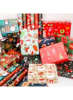 12Pack Folded Large Sheets Of Christmas Wrapping Paper Traditional Gift Wrap, Christmas Decoration,Xmas Festive Designs- Kids Snowman, Santa, Christmas Tree, Snowflake, Reindeer, 74 X 51Cm - pzsku/Z8613E0444F08565AEA55Z/45/_/1735214482/764e476a-a37d-41ee-8682-697ae3761b6c