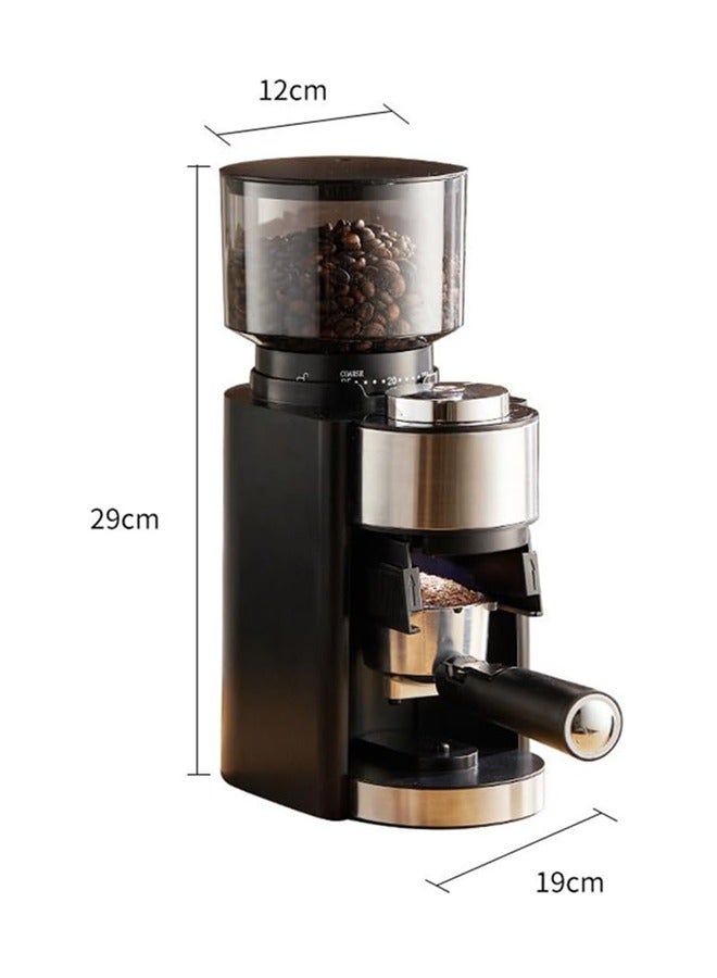 Coffee Grinder,with 25 Grind Settings Coffee Bean Grinder,250g Semi Automatic Coffee Bean Grinder Siphon Type Electric Coffee Grinding Hine for Drip Espresso (Black)