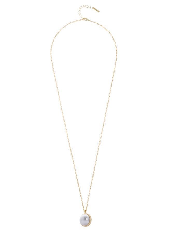 Karen Millen - Large Pearl Ball Pendant Necklace - Image 1