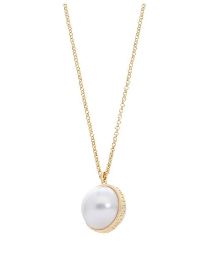 Karen Millen - Large Pearl Ball Pendant Necklace - Image 1