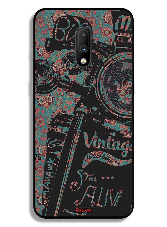 Tolwak OnePlus 7 Protective Case Cover Vintage Motorbike - Image 2