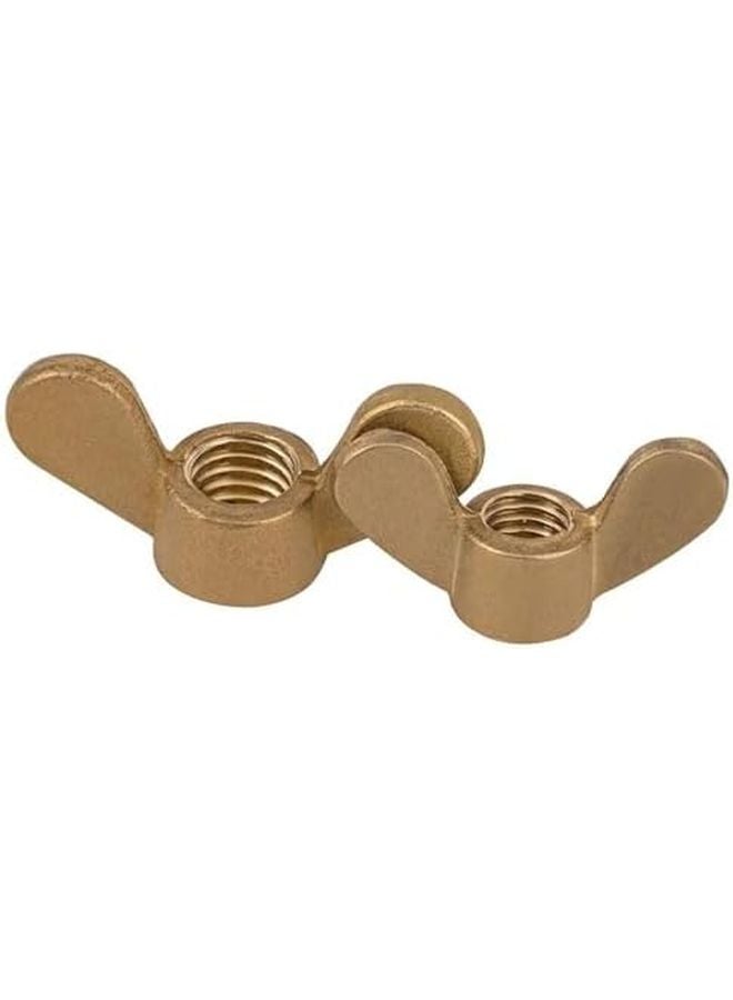 RWRAPS 10pcs M10 Brass Copper Wing Nut Butterfly Hand Tight Screw Cap - Image 5