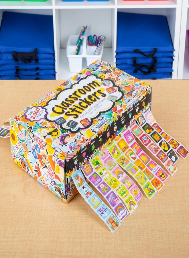 Really Good Stuff Classroom Stickers and Storage Box -2, 240 Pieces-Incentive, Motivational & Reward Stickers for Kids-Teacher Supplies for Classroom - Image 1