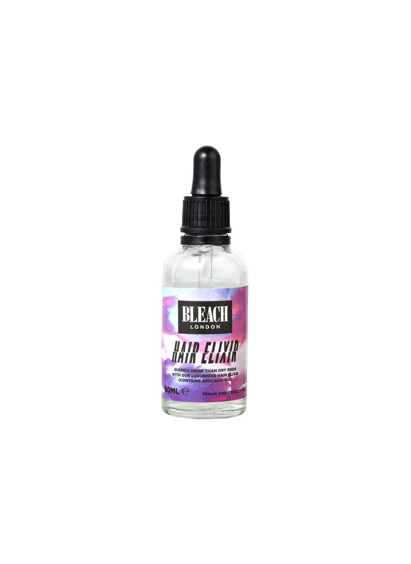 BLEACH LONDON - Bleach London Hair Elixir  FrizzFighting Hair Serum with Avocado Oil  Vegan  PETAApproved  Smooth Shiny Silky Finish  50 ml - Image 1