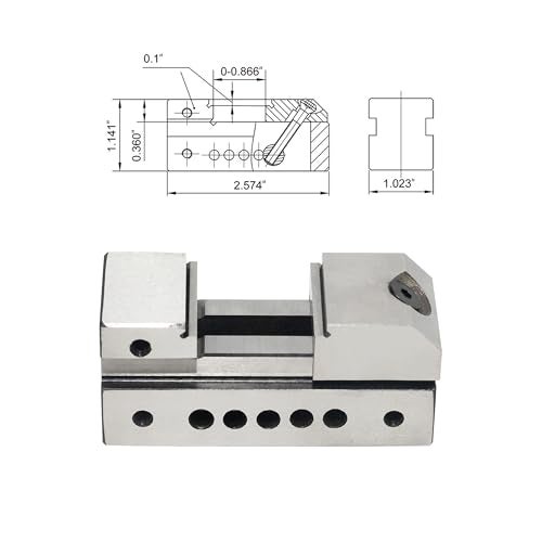 HFSR 1 Precision Grinding Screwless Mini Insert Vise Toolmaker Steel with 0002 Accuracy - Image 3