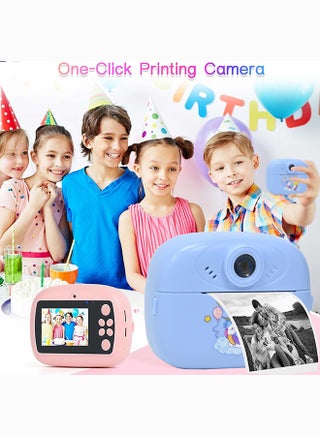 Toyland Snap & Print Kids Camera - Instant Thermal Print Camera with Printing Paper - Black & White Inkless Digital Photo Printer Toy - Assorted Colors - view 2