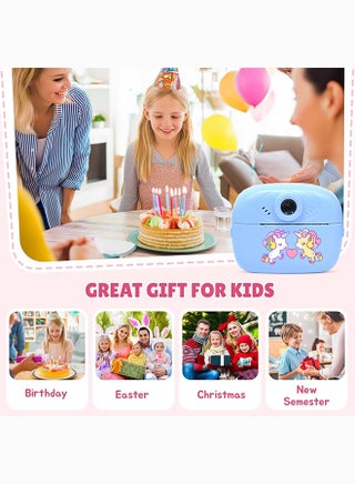 Toyland Snap & Print Kids Camera - Instant Thermal Print Camera with Printing Paper - Black & White Inkless Digital Photo Printer Toy - Assorted Colors - view 3