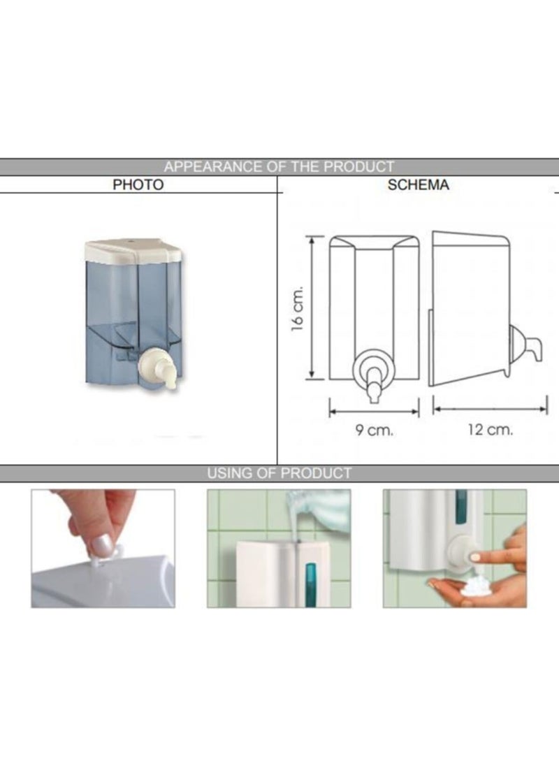 Vialli Foam Soap Dispenser with Vial Transparent 500 ml F2T  - Image 3