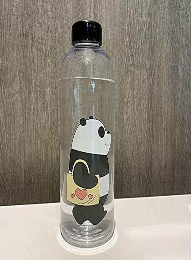 Spaceshoop Plastic kungfu panda bottle (transparent, 1000ml)