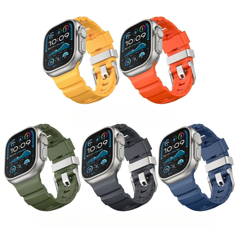 Bluejw Replacement 45mm 49mm 42mm 46mm Luxury FKM Sport Watch Band for Apple Watch Ultra Series 10 9 8 – Durable, Comfortable & Stylish Strap to Replace Your Watch Band - Image 3