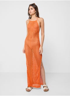 Ginger Strappy Crochet Beach Coverup  - Image 1