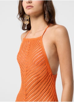 Ginger Strappy Crochet Beach Coverup  - Image 3