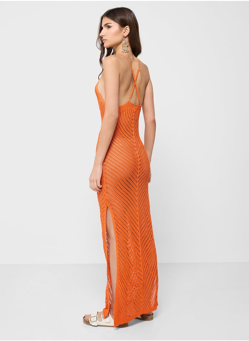 Ginger Strappy Crochet Beach Coverup  - Image 2