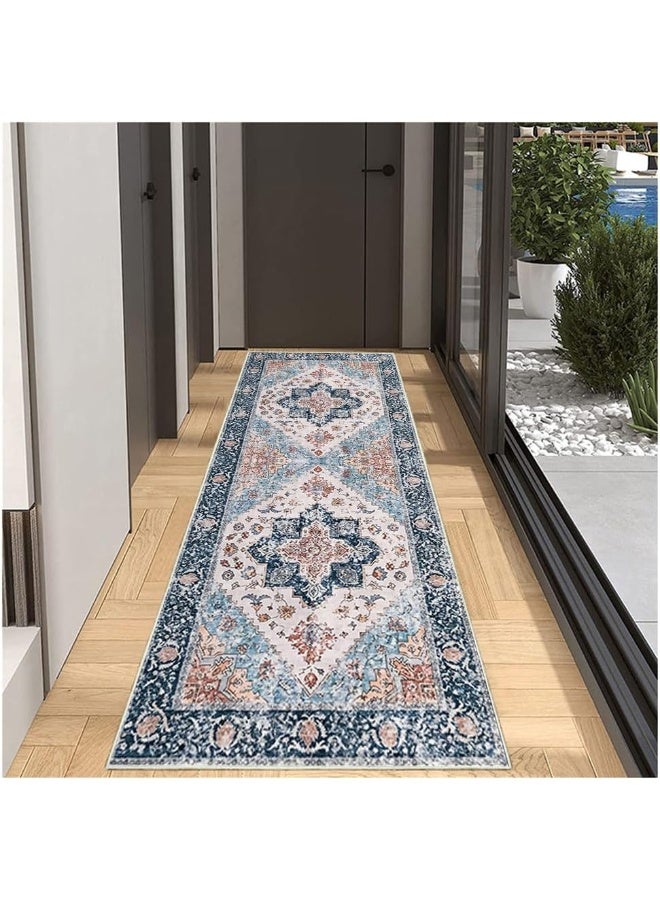 Retro Persian style living room coffee table bedroom carpet - anti slip, stain resistant, easy to clean, washable, soft and comfortable area carpet - Image 5