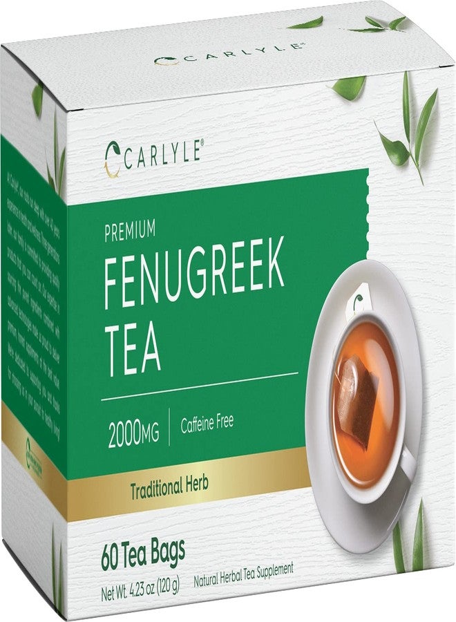 Carlyle Fenugreek Seed Tea | 60 Tea Bags | No Caffeine | Vegetarian, Non-GMO & Gluten Free Herbal Tea Supplement - Image 1