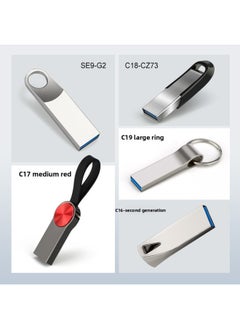 Generic USB Flash Drive Oem Custom Usb3.0 Mini USB Flash Drive Creative Metal USB Flash Drive Gift 16G USB Flash Drive Car 32G USB Flash Drive-Color:C16-second Generation-Capacity:USB3.0/128GB  - Image 4