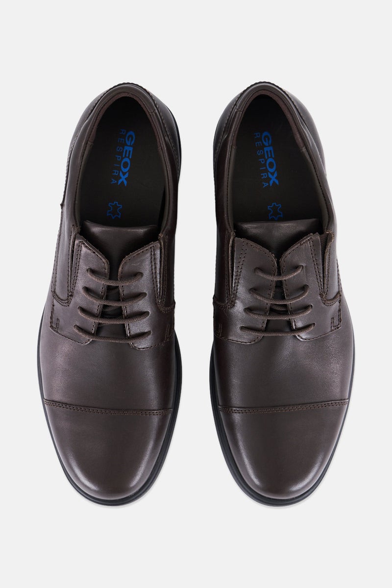 GEOX Men Spherica Ec 11 Lace Up Casual Shoes, Dark Coffee  - Image 3