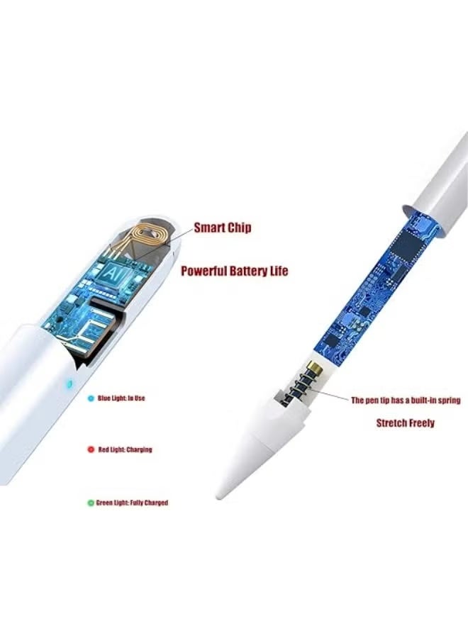 Digital Stylus Pen for iPad with Replaceable Tips, High Precision Touch Pencil for Drawing, Writing, Note Taking and Creative Work, Compatible with Multiple iPad Models - Image 2