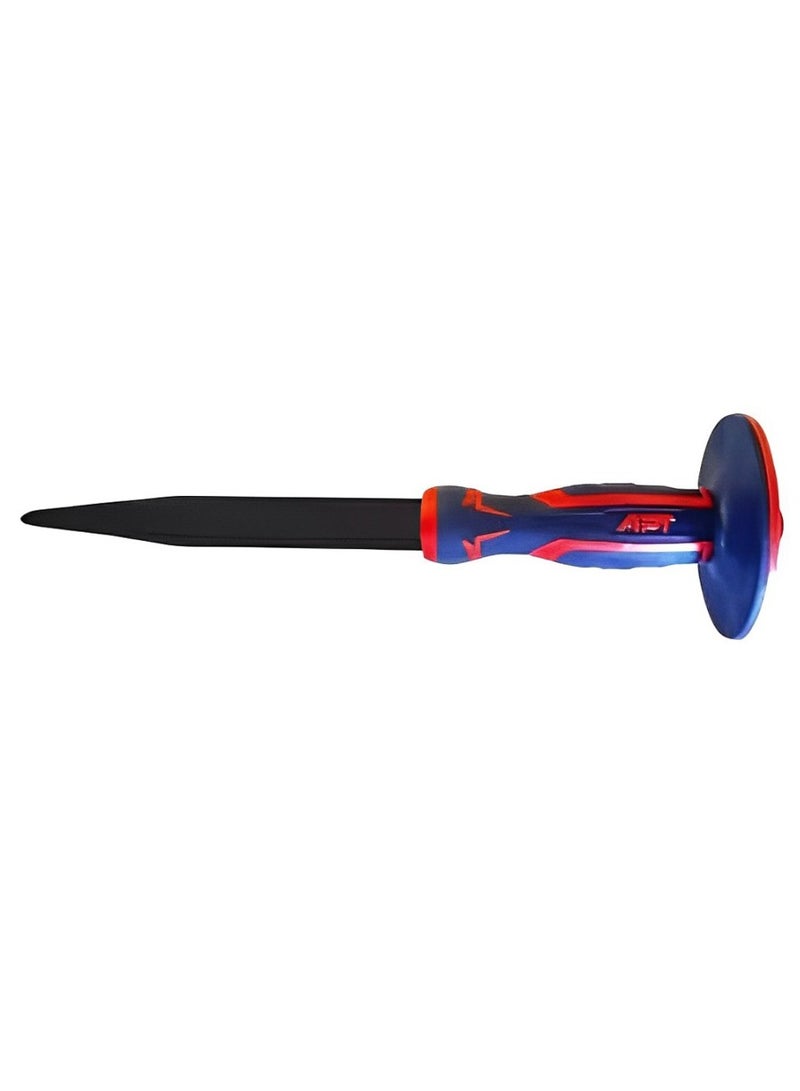 Apt Cold Pointed Chisel with Fiberglass Handle, 18 mm x 350 mm Size, Blue/Red AH20118350 - Image 2