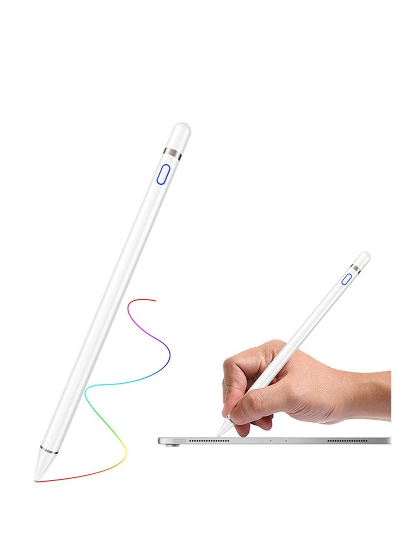 High Tech Smart Stylus Pen For iPad/ Tab/ Mediapad White - Image 1