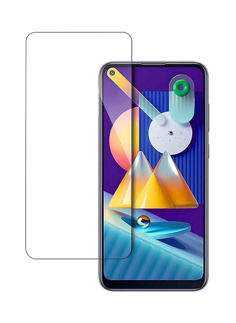 Super Tempered Glass Screen Protector Clear Designed For Samsung Galaxy M11 Full Screen Coverage And Bubble Free - Image 1