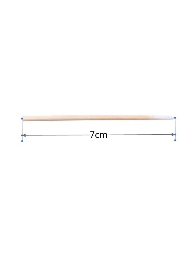 KHAJUL 400 PCS Cotton Swab, For Eyebrow Beauty Make-Up, Nail Seam Dedicated Dirty Picking, Wood Handle Small Pointed Tip Head  - Image 2