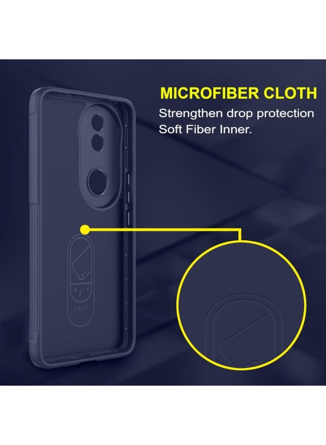 Premium Protection Back Silicone Case Compatible with Vivo V50 5G Magic Shield Shockproof Case with Camera Protection (Blue)  - Image 5