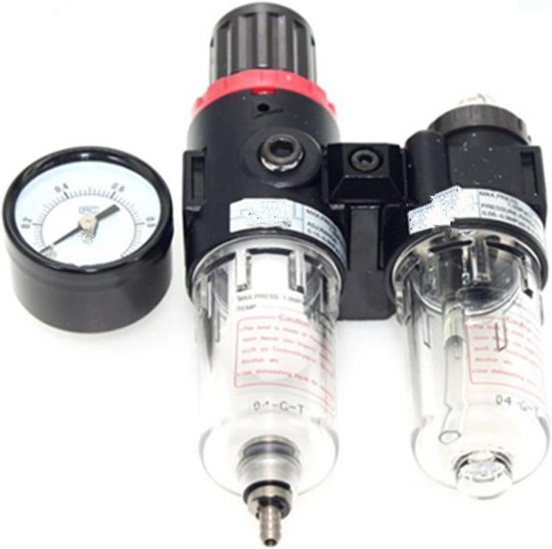 AFC1500 AFC2000 BFC2000 G1/4" Air Filter Regulator Combination Lubricator FRL Two Union Treatment oil water separation(AFC2000) - Image 1